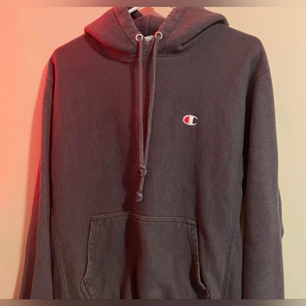 Reverse Weave M Black Champion Hoodie